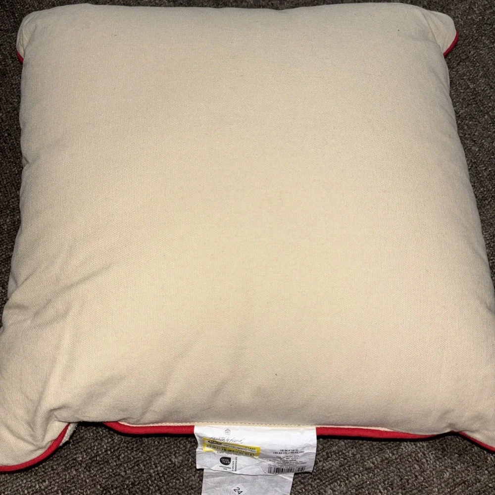 2025 HEARTH & HAND WITH MAGNOLIA MERRY CHRISTMAS 16 X 16 decrotive PILLOW NEW